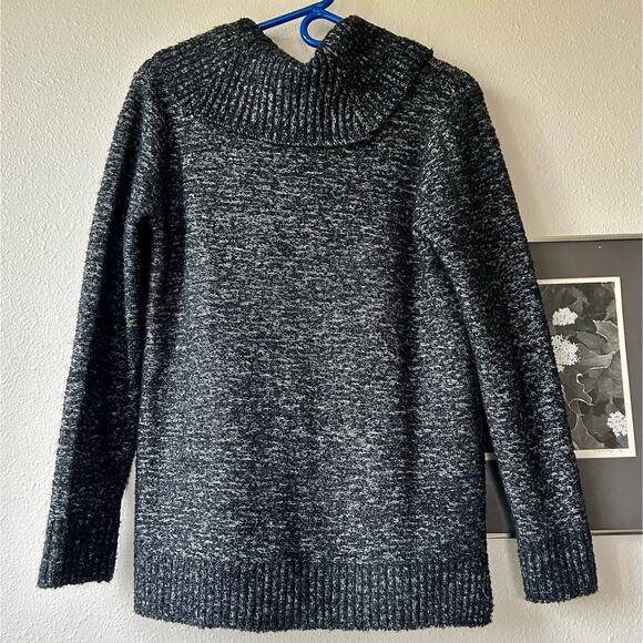 Calvin Klein cowl high neck knit tunic sweater minimalist normcore winter S - Picture 6 of 11